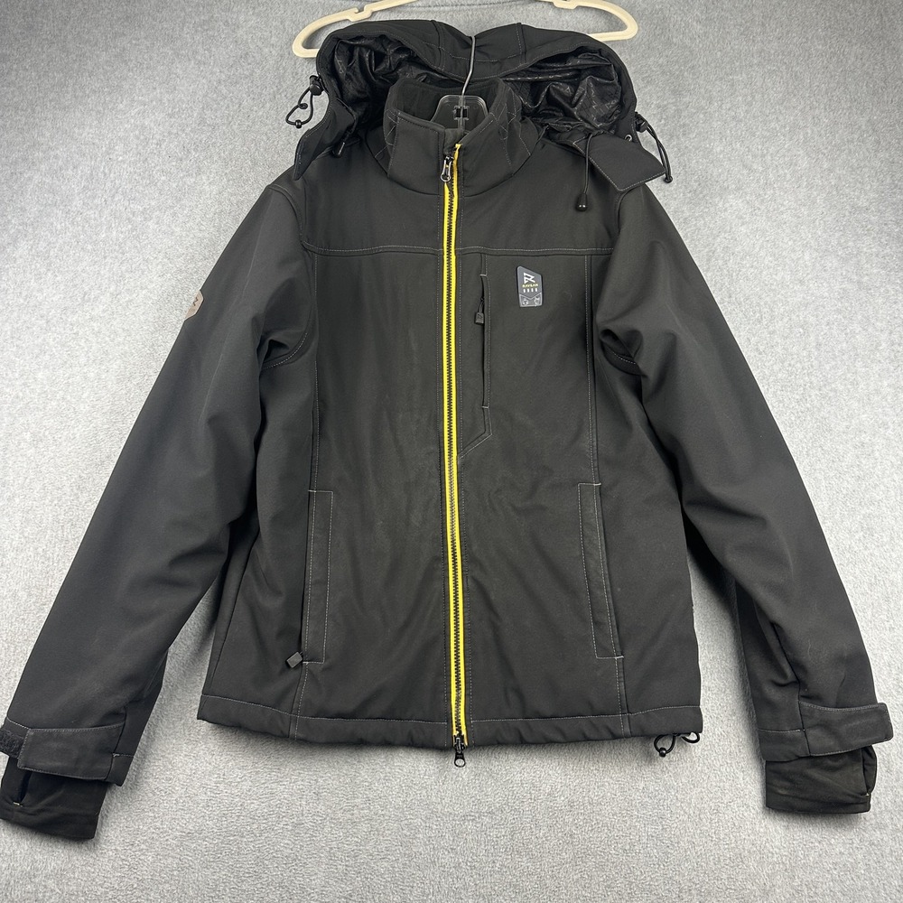 Ravean Jacket Men Small Heatsystem Hooded Softshell Outdoor Winter Full Zip REA